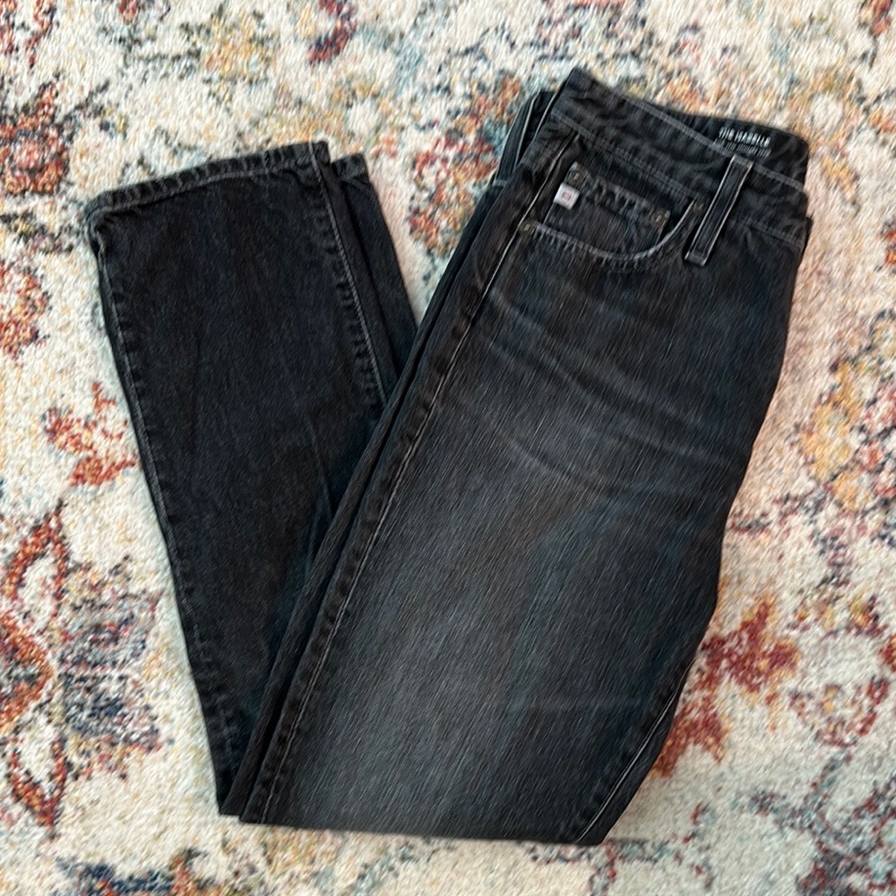Ag Adriano Goldschmied Black Relaxed Jeans